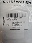 2020-2021 Volkswagen Altas Cross Sport Se Nameplate 3CM-853-687-E-2ZZ. Fixed Price $25.00.