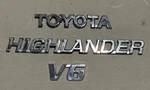 01 - 07 Toyota Highlander V6 Chrome Rear Tail Gate Emblem Logo Badge Nameplate. Fixed Price $28.00.