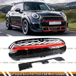 For 2014-2021 Mini Cooper F55 F56 F57 Gp Style Gloss Black Red Trim Front Grille. Fixed Price $149.99.