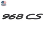 Porsche 968 Club Sport Cs Black Rear Badge Emblem Genuine 9445591270070C. Fixed Price $116.45.