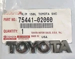 Toyota 75441-02060 Deck Lid Emblem. Oem Refurbished. 2003/2008 Corolla. Fixed Price $10.00.