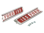 1967 F100 Emblems Hood Side Pickup Truck Lh And Rh Pair Nameplates New. Fixed Price $179.90.