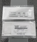 Genuine Porsche 911 Rear Emblem Silver Sport Design Package 992853675HOU2. Fixed Price $49.99.