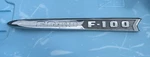 1961 1962 Ford Truck F-100 Hood Side Emblem Original Single Name Plate. Fixed Price $99.99.