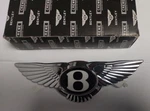 Bentley Continental Gtc From 2011 + Front Grill Chrome Badge Emblem Genuine. Fixed Price $184.00.