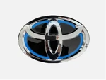 Toyota Hybrid Matt Blue Chrome Logo Emblem Badge For Grille Prius 2009. Fixed Price $28.70.