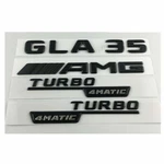 Black Trunk Fender Emblems Badges For Mercedes Benz X156 GLA35 Amg Turbo 4MATIC. Fixed Price $36.99.
