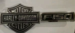 New Oem Ford "F-150 Harley-davidson" Fender Badge Left AL34-16B115-. Fixed Price $245.00.