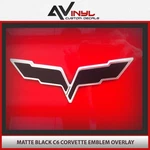 C6 Corvette Emblem Overlay Solid Matte Black Flag Free Shipping!. Fixed Price $12.95.