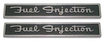 1962 Corvette Front Fender Emblem Fuel Injection Pair Made The Usa. Fixed Price $107.95.
