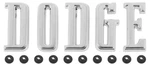 Oer Zinc Diecast Hood Emblem Letter Set For 1966 Dodge Charger And Coronet. Fixed Price $99.98.