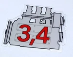 Porsche 911 3.4 Engine Window Sticker - Retro Outlaw Style Rear Screen Decal. Fixed Price $11.43.
