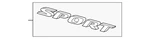 Genuine Honda Deck Lid Emblem 75752-TVA-A01. Fixed Price $52.22.