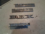1980S Buick Lesabre Type Front Grill Trunk Rear Quarter Panels Badges Emblems. Fixed Price $59.00.