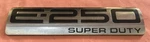 2008-2014 Ford E-250 Super Duty Van Rear Door Emblem Oem E250 9C24-15402A17-GA. Fixed Price $26.99.