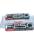 99-04 F-250 Lariat Super Duty Fender Nameplate Emblem Logo Badge Ornament Set. Fixed Price $34.95.