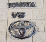 01 - 07 (3) Pc Toyota Highlander Oem Chrome Rear Gate Emblem Logos Badge. Fixed Price $10.07.
