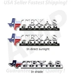 3PC 3D Texas Edition Car Truck Logo Emblem Badge Sticker Decal For Chevy Gmc. Fixed Price $16.14.