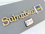 Oem 1973 1988 Chevrolet Suburban Tailgate Emblem Rear Metal 14016626 E7-94. Fixed Price $44.95.