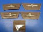 1961 Beech Interior Side Emblems & Pilot Mic Holder Of 5 (0219-13). Fixed Price $95.00.