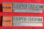Vintage Oem Sierra 25 Hundred Pair Of Emblems Super Custom 327906 Z 1903. Free. Fixed Price $49.95.