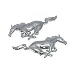 1979-26 Ford Mustang 4" Running Pony Emblem Pair Chrome Street Outlaw Sale!. Fixed Price $48.77.