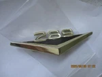 Nos Gold 1963 Ford Fairlane 289 Lower Front Fender Emblem-cast. No. C3OB-16C144A. Fixed Price $30.00.