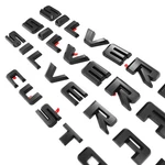 For Silverado Custom 2019-2025 Matte Black Emblem Side Door/fender Badge Overlay. Fixed Price $26.46.