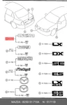 Genuine Oe Ornament Maker Rear B25D51710A For Mazda B25D5-1710A. Fixed Price $6.52.