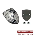 Porsche 911 Macan Panamera Taycan "turbonite" Hood Crest Emblem Kit Genuine. Fixed Price $224.95.