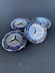 Mercedes Benz Set Of 4 Dark Blue 75 MM/2.95IN Wheel Center Caps Fits Most Models. Fixed Price $28.38.