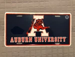 Vintage 80'S Auburn University Tigers License Plate War Eagle. Fixed Price $15.00.
