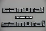 Fits Suzuki Samurai Side And Dash Emblem Badge Logo Set (3 Piece). Fixed Price $41.99.