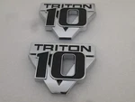 Pair Ford V10 Triton Super Duty F250 F350 F450 Emblem Badge New Oem. Fixed Price $31.99.