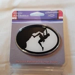 Electroplate Climbing Chrome Auto Emblem Paint Safe Alternative Bumper Sticke. Fixed Price $18.00.
