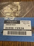 Genuine Nissan Nameplate 84896-1VK2A 2011-17 Juke Rogue "awd" Emblem New Oem. Fixed Price $39.99.