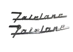 1956 Ford Fairlane Script Hood Emblem Name Badge Oem BN-16604-B Set Of 2. Fixed Price $46.25.