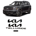 4PCS Matte Black Replacement Front Rear Emblems For 2023-24 Kia Telluride X Pro. Fixed Price $105.85.