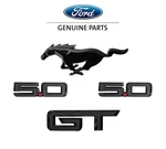 2024-2026 Mustang Gt Oem Nite Pony Grille Fender & Deck Lid 4PC Emblem Set Black. Fixed Price $363.95.