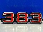 Vintage Plymouth Dodge 383 Red 2998759 Ornament Emblem Badge A4. Fixed Price $49.99.