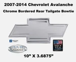 07-14 Chevy Avalanche Chrome Bordered Aluminum Bowtie Tailgate Emblem Ami 96097C. Fixed Price $69.90.