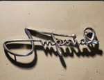 1957-60 Imperial Fender Script Emblem Chrysler Crown Limousine 392 Hemi 58 59. Fixed Price $23.40.