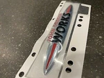 Mini Jcw Curved Front Grille Badge Emblem F55/F56/F57 Lci 51115A346F8 Genuine. Fixed Price $71.80.