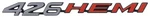 1970-71 Challenger 1971 Charger; 426 Hemi Hood Emblem; For Power Bulge Rallye. Fixed Price $89.99.