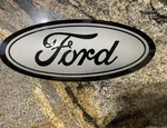 Custom 2017-2019 Ford F250 Oval Tailgate Emblem HC3Z-9942528-B. Fixed Price $160.00.