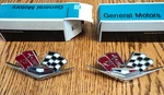 2)NOS 1965-1966 Corvette Cross Flag Emblem Front Side Fender Gm Original 3872930. Fixed Price $89.00.
