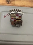 1977 1992 Gm Cadillac Rear Trunk Lock Emblem Ornament 20731450. Fixed Price $50.00.