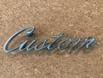 Vintage 1968-1972 Ford Truck Custom Script Emblem 600 C9AB-62291B62-C. Fixed Price $9.50.