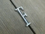 Galaxie Trunk Emblem 1967 - 1968 Ford Oem Rear Letter Metal. Fixed Price $19.99.