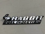 Vw MK1 Rabbit Rear Trunk Fuel Injection Emblem Decal 155 853 687. Fixed Price $35.00.